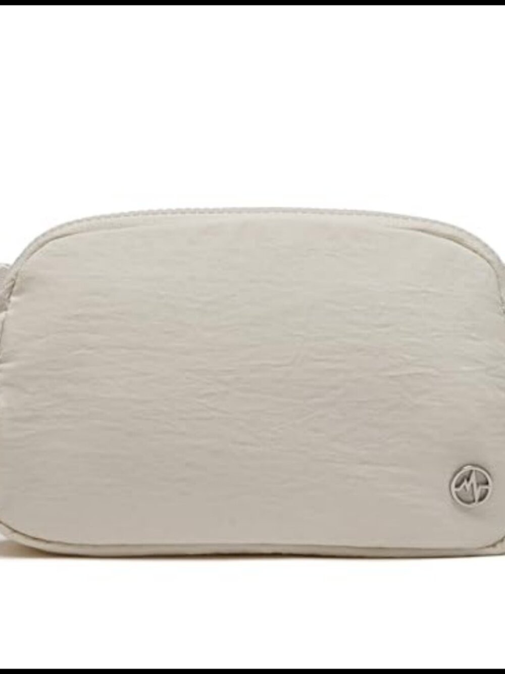 Nylon Fanny Pack Crossbody Belt Bag Two-Way Zipper Adjustable Strap 1L